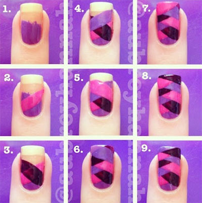Step By Step Nail Art Tutorials For Beginners & Learners 2013/ 2014 | Fabulous Nail Art Designs