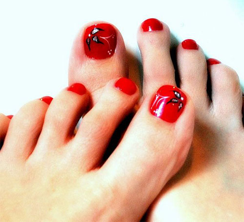 Amazing Christmas Toe Nail Art Designs & Ideas For Beginners & Learners