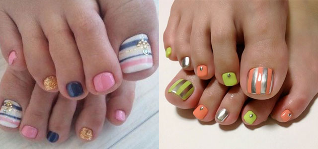 new year toe nail color