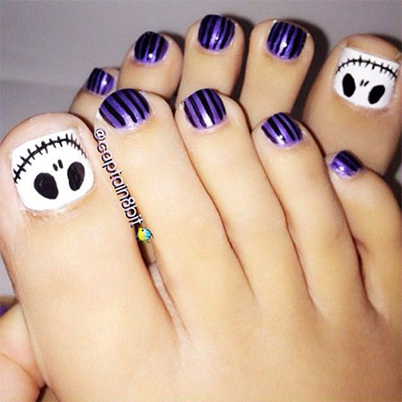 Cool & Pretty Toe Nail Art Designs & Ideas For Beginners & Learners