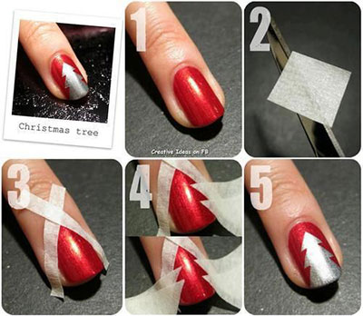 Easy & Simple Christmas Tree Nail Art Tutorials 2013/ 2014 For Beginners & Learners | Fabulous ...