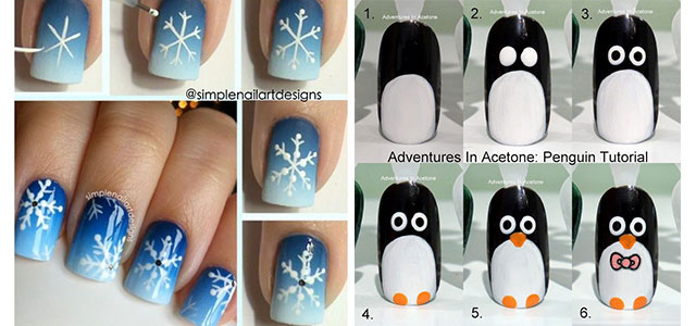 15+ Simple Christmas Tree Nail Art Designs, Ideas & Stickers 2014 | Fabulous Nail Art Designs