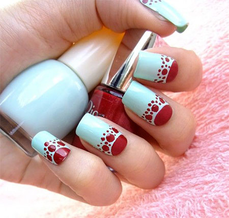 Simple Red Wedding Nail Art Designs amp; Ideas 2014  Fabulous Nail Art 