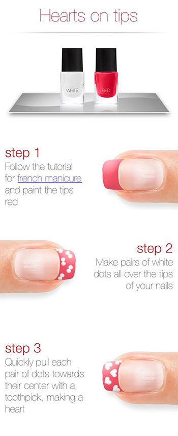Very Easy Valentine’s Day Nail Art Tutorials 2014 For Beginners ...
