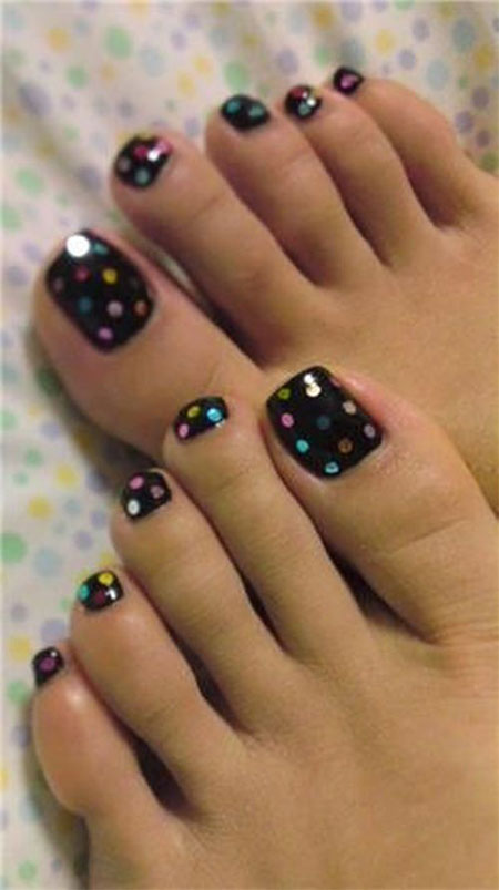 Simple Summer Inspired Toe Nail Art Designs, Ideas, Trends & Stickers