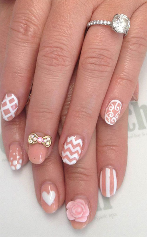 12 + Stylish 3D Bows Nail Art Designs, Ideas, Trends & Stickers 3d