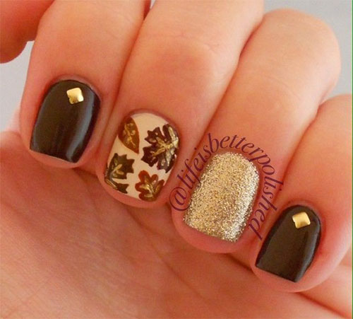15 + Cute & Easy Fall Nail Art Designs, Ideas, Trends & Stickers 2014