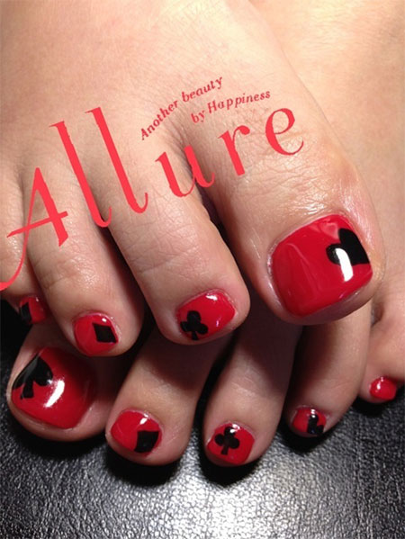 10 Red Toe Nail Art Designs, Ideas, Trends & Stickers 2014 | Fabulous