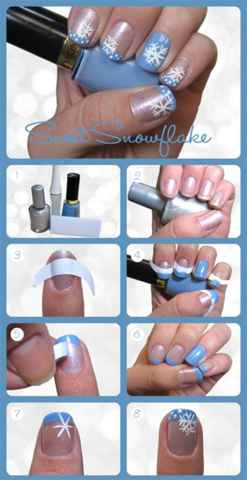 Easy Step By Step Christmas Nail Art Tutorials For Beginners & Learners 2014 | Fabulous Nail Art ...