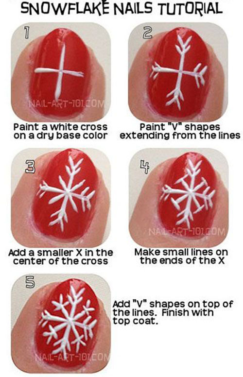 15 Best Step By Step Winter Nail Art Tutorials For Beginners & Learners 2015 | Fabulous Nail Art ...