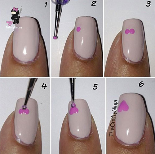 15+ Easy Step By Step Valentine's Day Nail Art Tutorials For Beginners & Learners 2015 ...