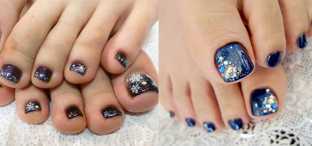 winter toe nail polish color