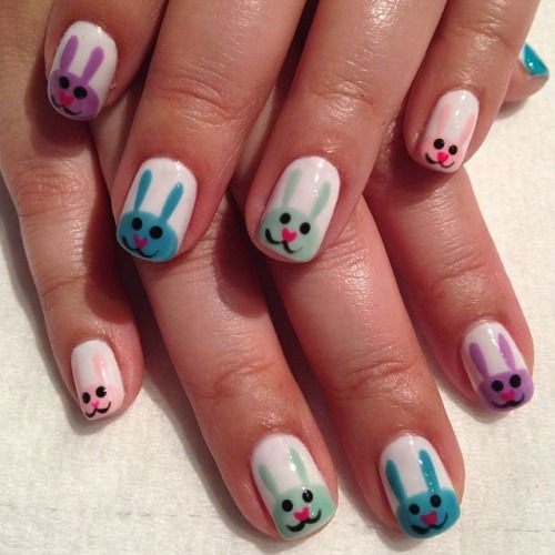 Easter Bunny Nail Art Designs Ideas Trends Stickers 2015 2 20 Easter ...