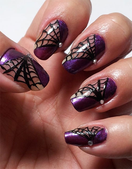 6 Best Spider Web Nail Art Designs | Styles At Life