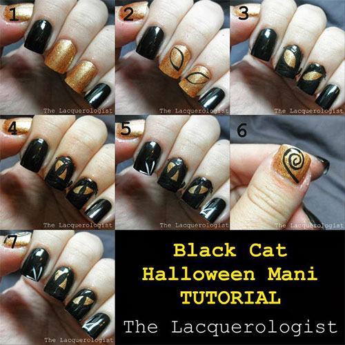 20 Easy Step By Step Halloween Nail Art Tutorials For ...