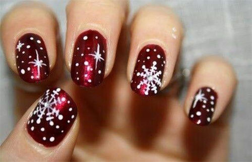 2. "Holiday Snowflake Nail Art Design" - wide 2