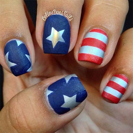 15+ Cute & Simple 4th of July Nail Art Designs & Ideas ...