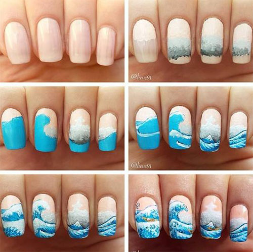 20 Easy Step By Step Summer Nail Art Tutorials For Beginners 2016 | Fabulous Nail Art Designs