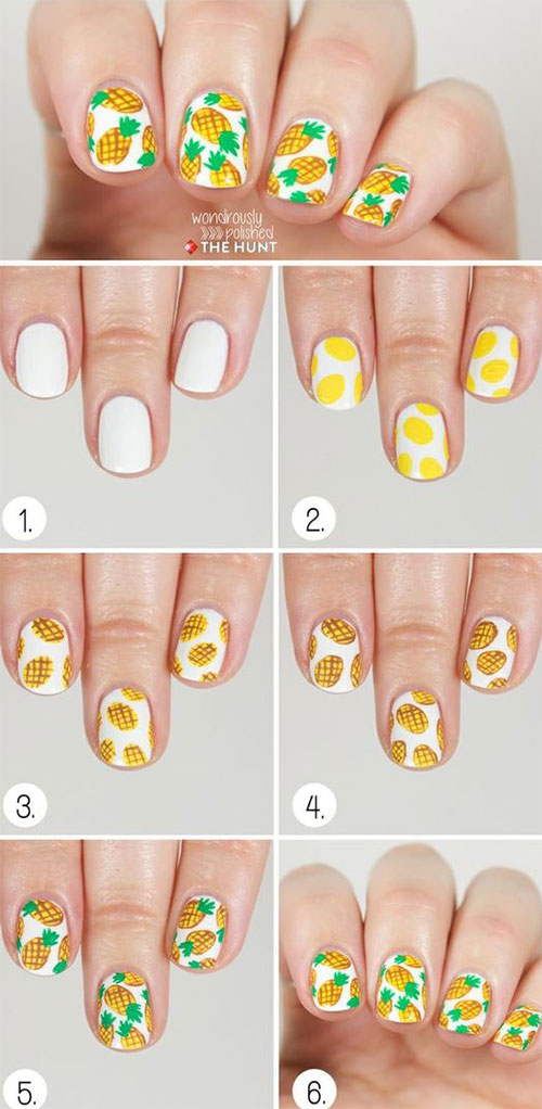 20 Easy Step By Step Summer Nail Art Tutorials For Beginners 2016