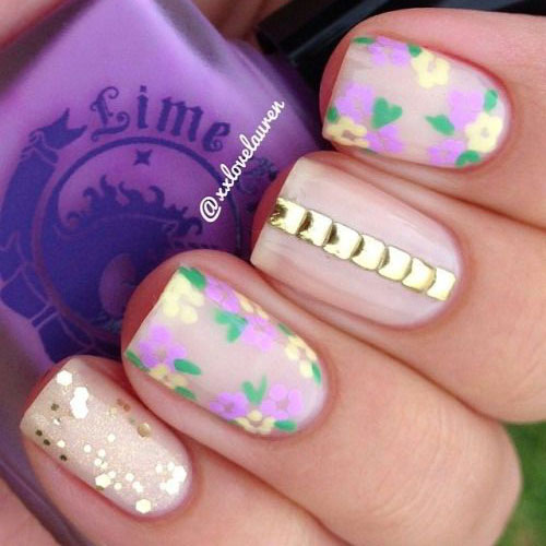 20 Simple & Easy Spring Nails Art Designs & Ideas 2017 | Fabulous Nail