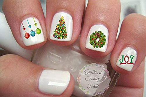 nail decals christmas stickers
