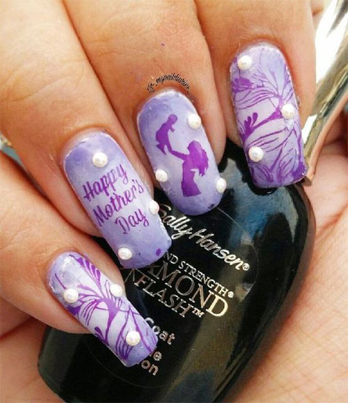 Best-Mother’s-Day-Nails-Art Designs & Ideas 2020-14