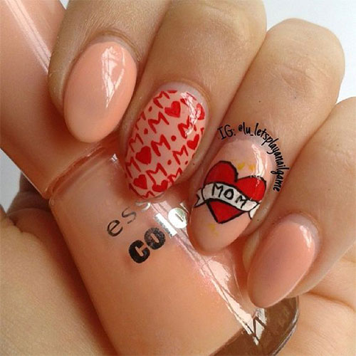 Best-Mother’s-Day-Nails-Art Designs & Ideas 2020-15