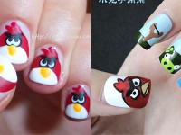 Cute-Angry-Birds-Nail-Art-Designs-Ideas-2013-2014-F