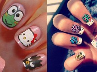 Cute-Simple-Hello-Kitty-Nail-Art-Designs-Stickers -Nail-Art-For-Beginners