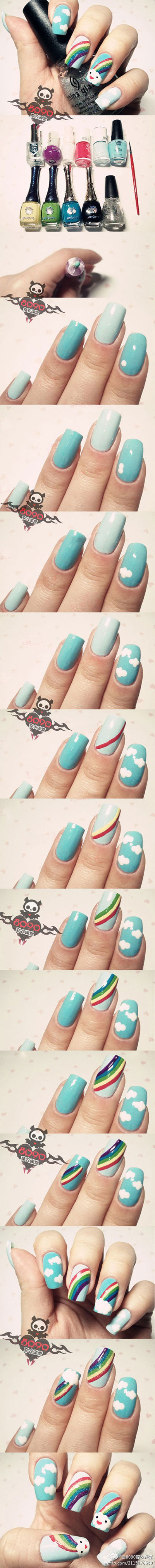 Nail-Art-Tutorials-Step-By-Step-For-Beginners-Learners-2013-2014-1