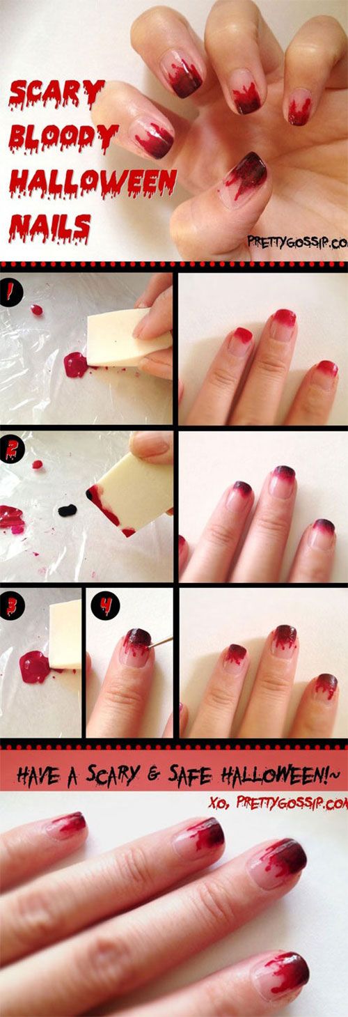 Simple-Easy-Scary-Halloween-Nail-Art-Tutorials-2013-2014-For-Beginners-Learners-3
