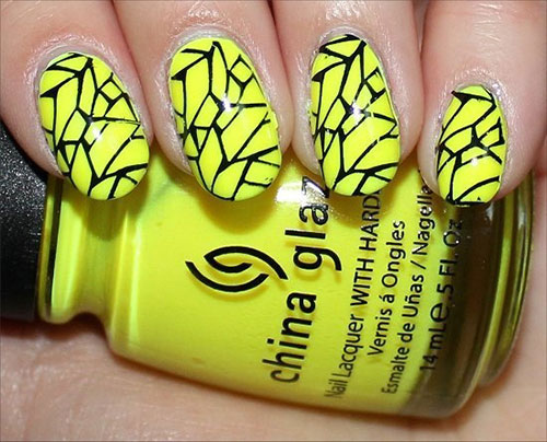 Very-Easy-Yellow-Nail-Art-Designs-Ideas-2013-2014-For-Beginners-Learners-6