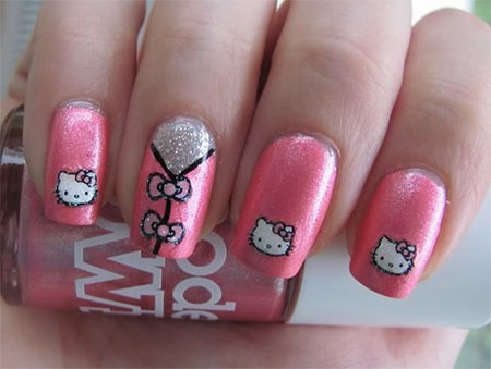 Cute-Hello-Kitty-Nail-Art-Designs-Ideas-2013-2014-14