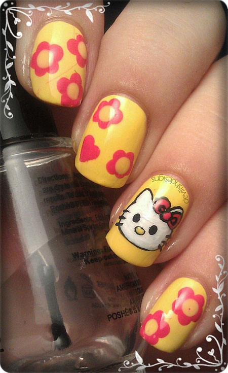 Cute-Hello-Kitty-Nail-Art-Designs-Ideas-2013-2014-5