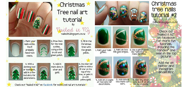 Easy-Simple-Christmas-Tree-Nail-Art-Tutorials-2013-2014-For-Beginners-Learners
