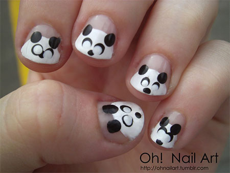Cute-Panda-Nail-Art-Designs-Ideas-2013-2014-4