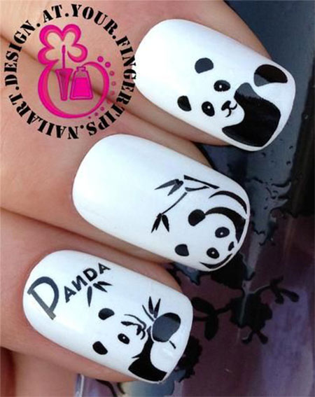 Cute-Panda-Nail-Art-Designs-Ideas-2013-2014-9