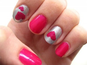 Simple Valentine's Day Nail Art Designs & Ideas For Beginners 2014 ...