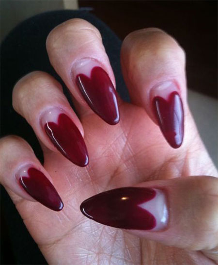Stunning-Pointy-Heart-Nail-Art-Designs-Ideas-For-Valentines-Day-2014-1
