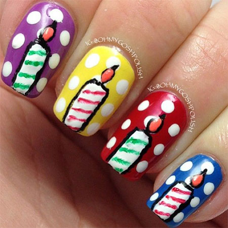 10-Amazing-Happy-B-Day-Candle-Nail-Art-Designs-Ideas-2014-For-Girls-3