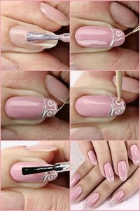 Easy Bridal Wedding Nail Art Tutorials For Girls 2014 | Fabulous Nail ...