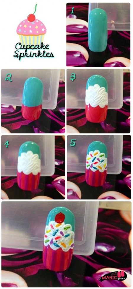 Easy-Happy-Birthday-Nail-Art-Tutorials-For-Beginners-Learners-2014-4