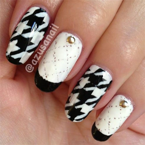 50-Best-Houndstooth-Nail-Art-Designs-Ideas-Trends-Stickers-Wraps-2014-21