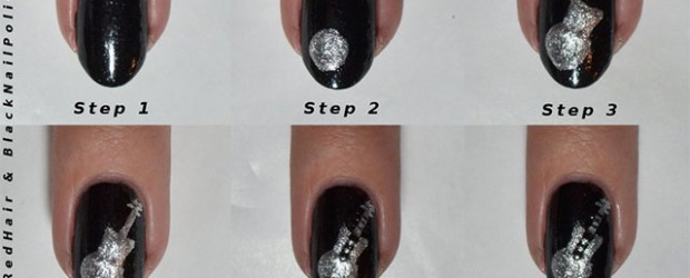 Simple-Easy-Guitar-Nail-Art-Tutorials-2014-For-Beginners-Learners