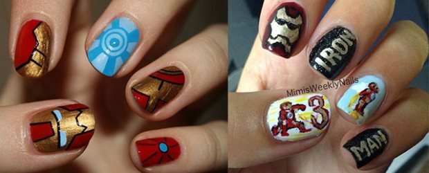 12-Easy-Iron-Man-Inspired-Nail-Art-Designs-Ideas-Trends-Stickers-2014