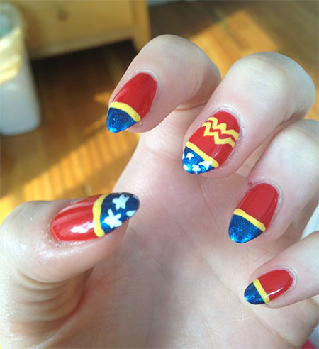 12-Easy-Wonder-Woman-Nail-Art-Designs-Ideas-Trends-Stickers-2014-8. 