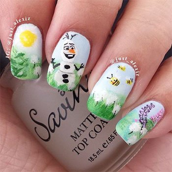 15-Disney-Frozen-Olaf-Nail-Art-Designs-Ideas-Trends-Stickers-2014-Olaf-Nails-3