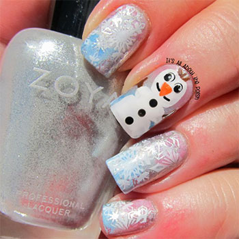 15-Disney-Frozen-Olaf-Nail-Art-Designs-Ideas-Trends-Stickers-2014-Olaf-Nails-5