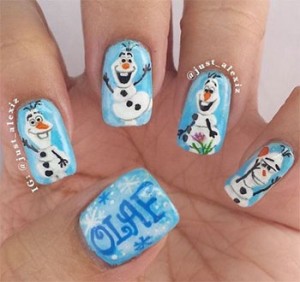 15 Disney Frozen Olaf Nail Art Designs, Ideas, Trends & Stickers 2014 ...