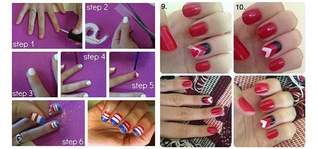 Easy-Fourth-Of-July-Nail-Art-Tutorials-For-Beginners-Learners-2014
